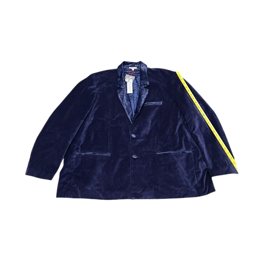 Frances Valentine Deep Blue Velvet men Blazer size 2XL - Picture 11 of 16